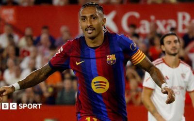 Barcelona învinge Sevilla. Raphinha, din nou star