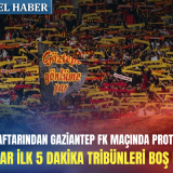 Gaziantep FK, protest Goztepe: 5 minute de tăcere în tribune
