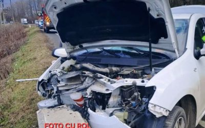 Focșănean, prins în cap de pod la Vidra, după un accident