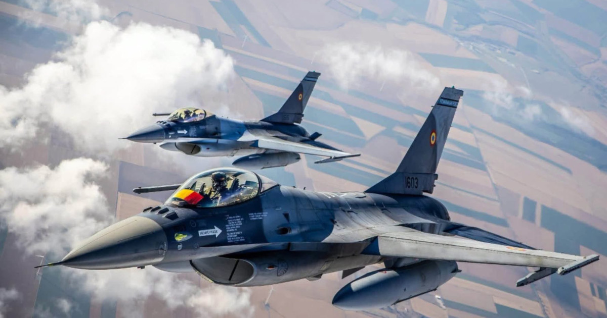 Țintă aeriană la granița României. MApN a trimis F-16 în aer