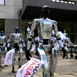 Roboți în grevă contra IA în Polonia
