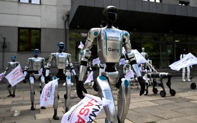 Roboți în grevă contra IA în Polonia