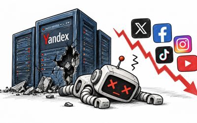 Ucraina a lovit Yandex: Boți ruși dispăruți, misterul scăderii de 99%