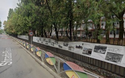 Pajura Brâncoveanu: Creație pe gardul liceului